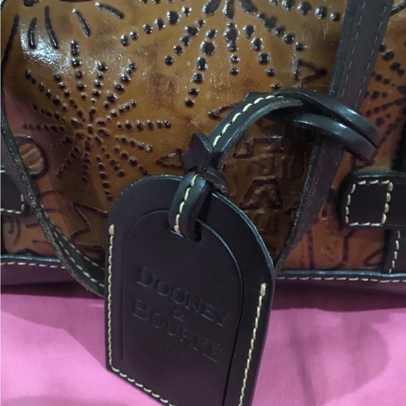 Dooney & Bourke Tan Embossed Tote - Picture 6 of 15